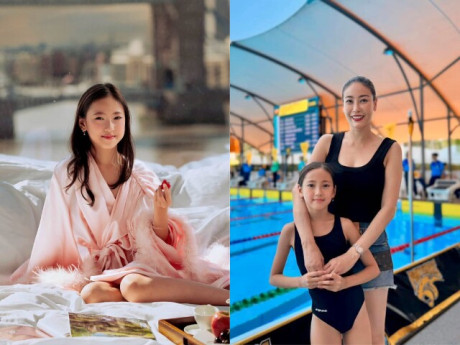 Bé gái sinh tại Mỹ hưởng hết nét đẹp của mẹ Hoa hậu, tiền học 1 tỷ mỗi năm, "cầm kỳ thi họa" biết đủ