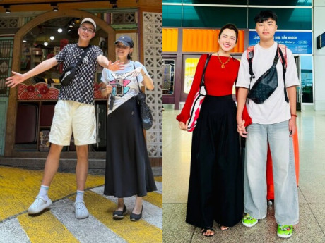 Sao Việt có con trai cao lớn cực phẩm: Thùy Lâm - Kim Cương nay ra đường bị nhầm là chị em với quý tử