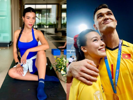 MC Hoàng Oanh tuổi 36 quyến rũ, hạnh phúc ngập tràn bên bạn trai thủ môn