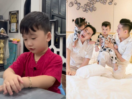 Con trai Hà Trí Quang giận hờn cũng đáng yêu, ra dáng anh cả quyền lực bắt em gái "xin lỗi đàng hoàng"