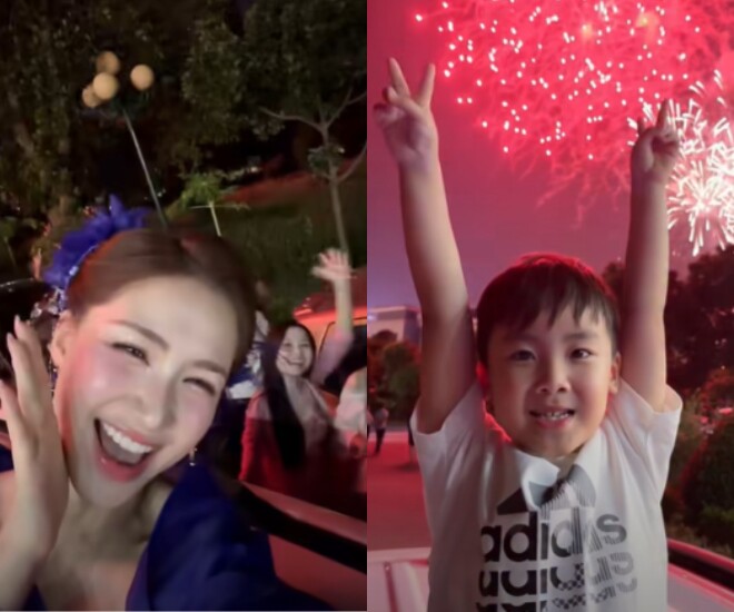 Hòa Minzy đưa con trai đi ăn mừng Bắc Ninh trở thành thành phố trực thuộc Trung ương.