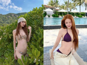 Thời trang - Mẹ bầu Huyền Trang "Mù Tạt" tham gia "cuộc chiến" bikini
