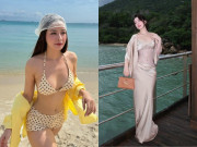 Đẹp - Hot girl Hà thành diện bikini khoe eo thon cùng làn da trắng bóc, chăm xách túi nửa tỷ đi khắp nơi