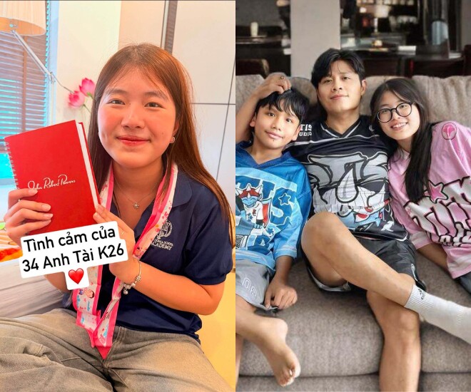 Nhạc sĩ Nguyễn Văn Chung hài hước cho biết 2 con được hưởng lợi khi bố đi quay show.