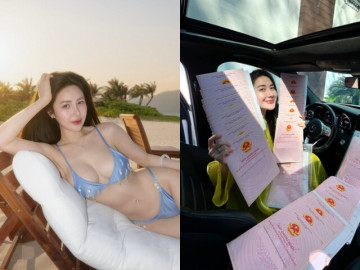 Nữ sinh THPT chuyên Hùng Vương diện bikini khoe dáng căng tràn, 26 tuổi độc thân giàu có, thỉnh thoảng khoe vài sổ đỏ