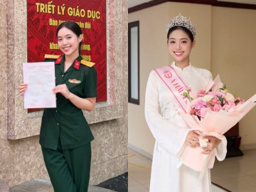 Đẹp - Á hậu Việt Nam được thăng quân hàm trước niên hạn, là Thượng úy xinh đẹp, có mối quan hệ đặc biệt với Sơn Tùng M-TP