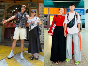 Sao Việt có con trai cao lớn cực phẩm: Thùy Lâm - Kim Cương nay ra đường bị nhầm là chị em với quý tử