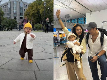 Giải trí - Con gái Ngô Thanh Vân thích thú khi về quê ngoại ở Na Uy, tươi cười chào hỏi khắp xóm làng
