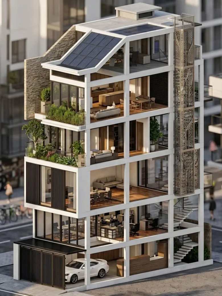 Căn nhà lý tưởng của HHen Niê được vẽ bằng AI.