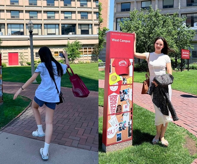BTV Thu Hương cho biết con gái đã hoàn thành khóa học hè tại Mỹ.