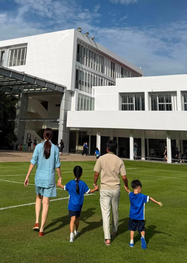 2 con của Cường Đô La và Đàm Thu Trang học chung trường quốc tế.