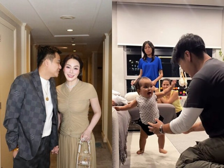 Sao Việt 24h: Hồ Quỳnh Hương tình tứ bên chồng doanh nhân; Con gái Ngô Thanh Vân chập chững những bước đi đầu tiên