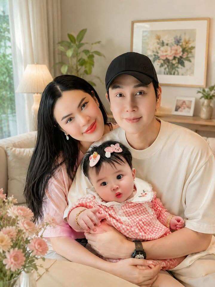 Bé Kẹo có biểu cảm đáng yêu như búp bê, được mọi người cưng chiều.