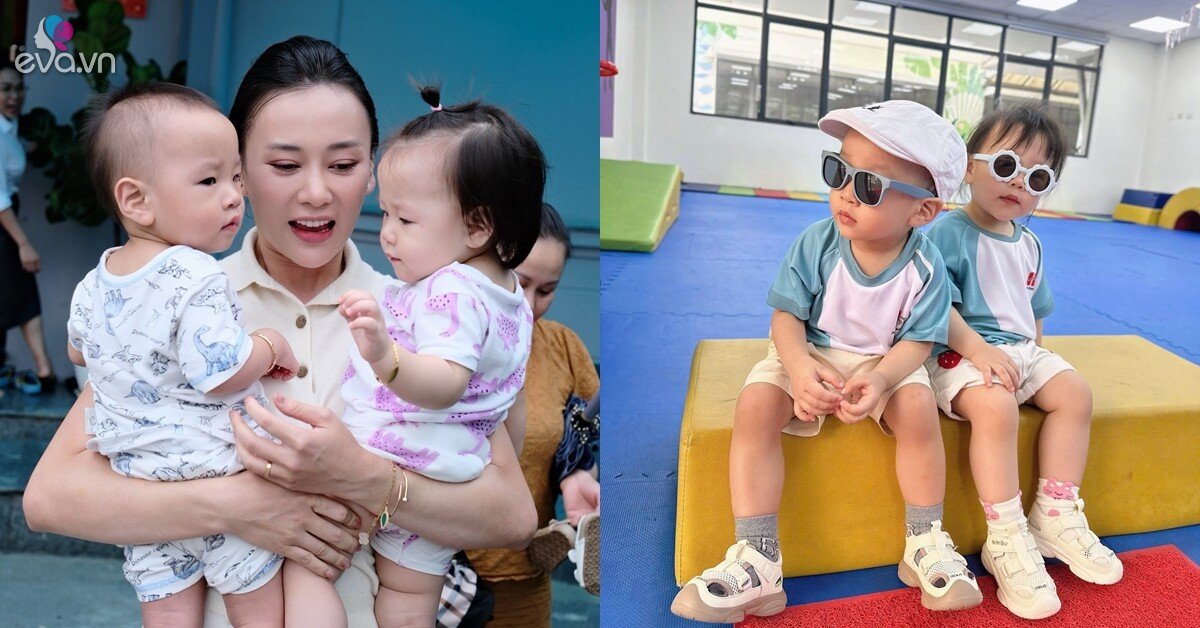 Phương Oanh bận rộn đưa đón, nấu ăn hàng ngày cho 2 con, tiết lộ thói quen trái ngược của cặp song sinh