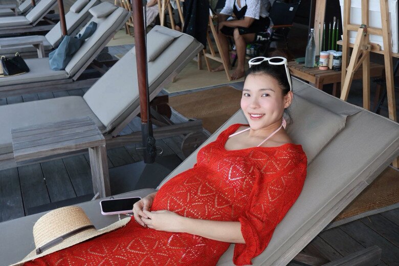 Thúy Diễm đang ở tháng thứ 7 của thai kỳ.