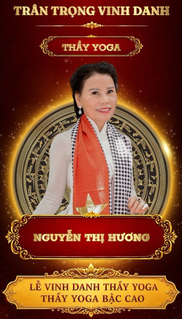 Bà Ngọc Hương trở thành Thầy Yoga bậc cao sau quãng thời gian rèn luyện, học tập.