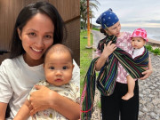 Giải trí - Con gái H'Hen Niê tập ăn đắng để phù hợp với khẩu vị ở quê ngoại Ê Đê, nhóc tì được cả nhà cưng chiều