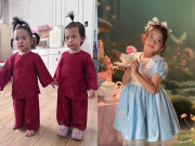 Giải trí - Sao Việt 24h: Cặp sinh đôi nhà Tiến Luật háo hức đón Trung thu; "Mợ chảnh" nhà Khánh Thi hóa công chúa điệu đà