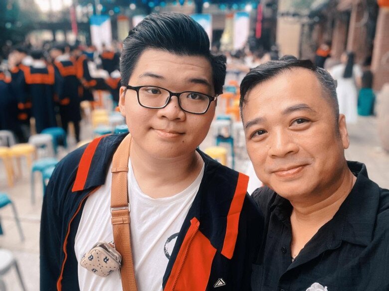 Con trai của nghệ sĩ Tiến Minh được nhận xét là giống bố.