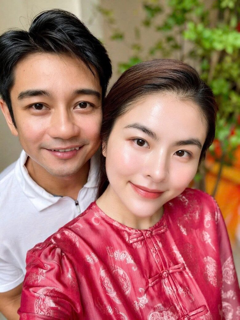Vân Trang và ông xã Quân Lê vừa tổ chức lễ kỷ niệm 10 năm ngày cưới.