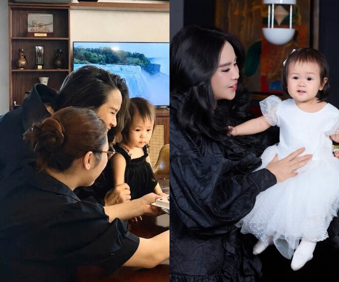 XEM VIDEO: NSND Thanh Lam và cháu ngoại cùng nhau thổi nến mừng sinh nhật.
