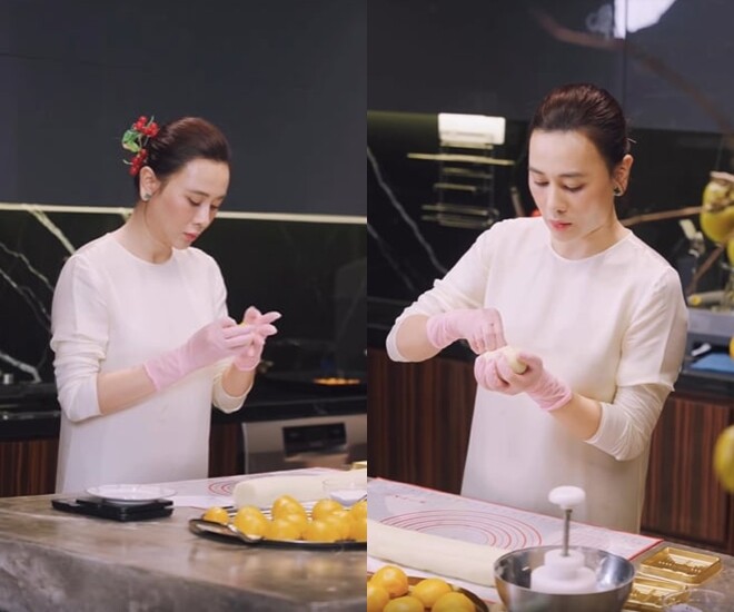 Sao Việt 24h: Phan Hiển mặc váy nhảy múa cùng bà xã Khánh Thi; Phương Oanh làm 100 quả trứng muối, thành phẩm đẹp như ngọc - 3