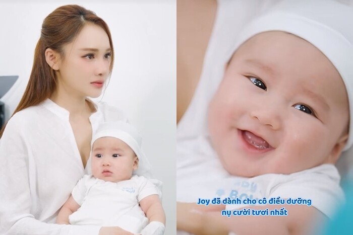 Bé Joy mang đến năng lượng tích cực, sở hữu nụ cười rạng rỡ.