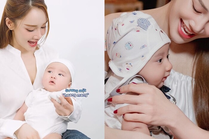 Khán giả nhận xét Joy có nhiều nét giống anh trai Hope lúc nhỏ (ảnh bên phải).