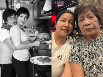 Mẹ ruột của Diva Mỹ Linh thời trẻ làm công nhân, từng "cãi chồng" vì con, 85 tuổi vẫn thể dục cùng con gái U50