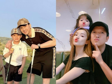 Sao Việt cưng chiều con trước năm học mới: Quý tử Đan Trường đi đánh golf, ái nữ Trường Giang "tân trang mái tóc"
