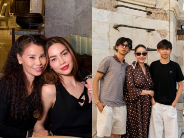 Giải trí - Sao Việt 24h: Hồ Ngọc Hà "giận dỗi" vì mẹ U70 chiếm hết lời khen; Hà Kiều Anh cùng 2 con trai chinh phục 294 bậc thang