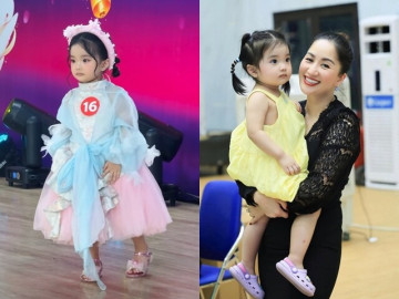 Giải trí - Con gái 3 tuổi của Khánh Thi - Phan Hiển lần đầu tiên đi catwalk, được khen chuẩn thần thái hoa hậu