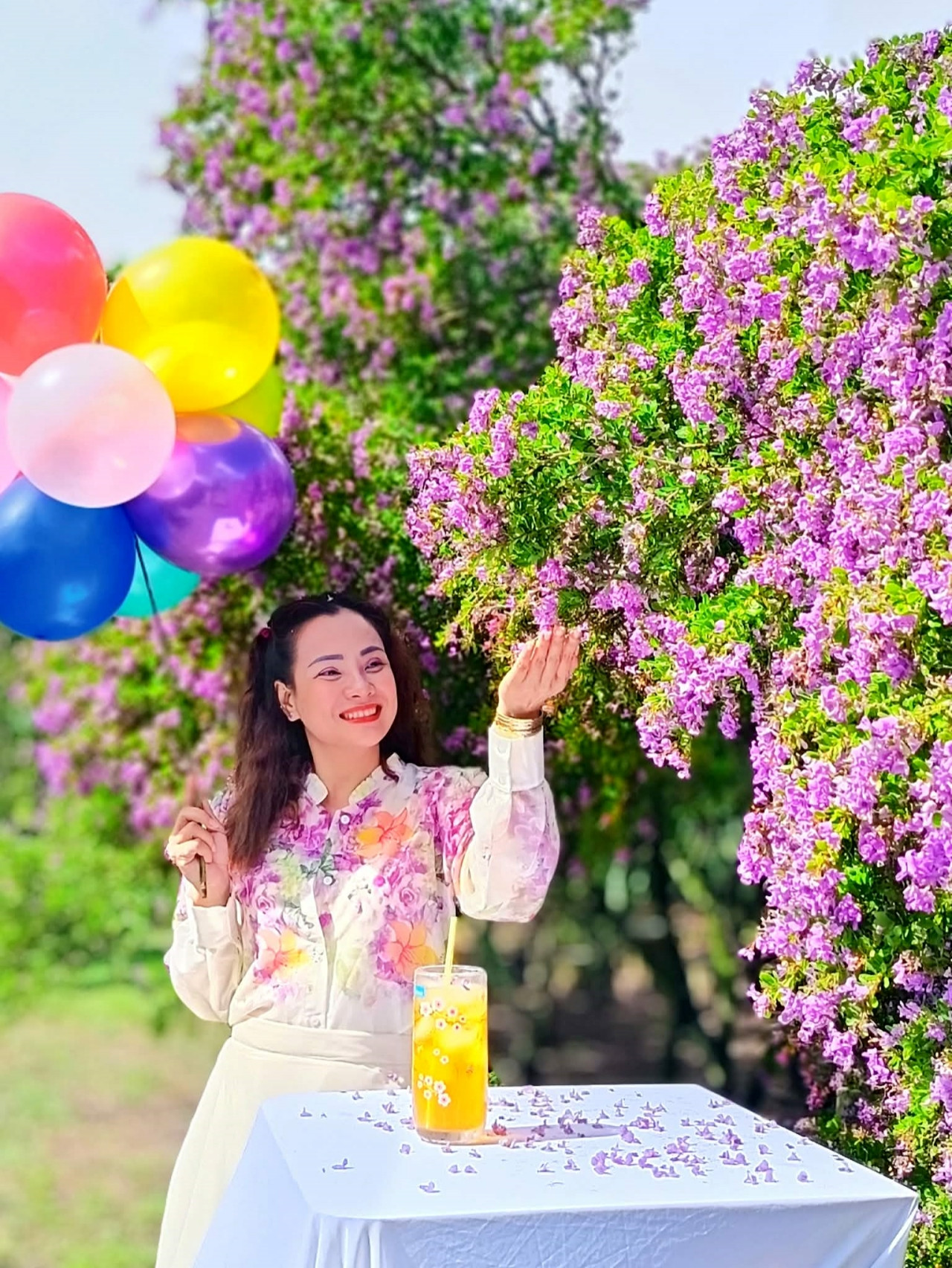 Vườn hoa tím 1.000m2 nở rộ ở Tây Ninh, chủ vườn mời khách amp;#34;thưởng hoaamp;#34; miễn phí - 3