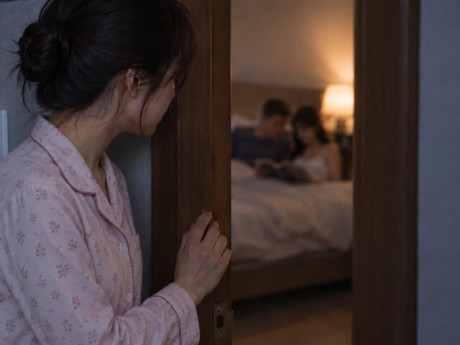 Chị gái đưa gia đình về quê chơi, tình cờ tôi đi ngang phòng anh chị rồi tấm tắc mãi về anh rể