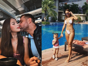 Yêu con - Búp bê DJ nóng bỏng nhất Đà Nẵng đẻ sòn sòn 2 con cho cầu thủ điển trai cao 2m, vợ cứ ra đường là chồng ghen