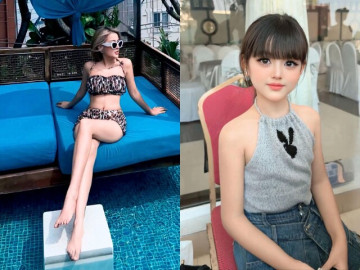 Yêu con - Bé học sinh Hà Nội quá xinh liên tục xuất hiện trên VTV, nhìn sang mẹ ruột là cô giáo búp bê đình đám MXH mới giật mình