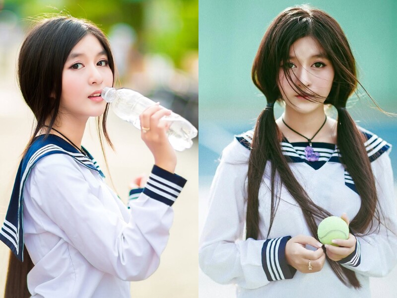 Hot girl này nổi tiếng xinh từ bé, sở hữu đôi mắt to tròn "biết nói" cùng gương mặt đáng yêu như búp bê.
