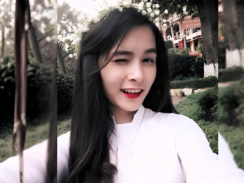 Từ thời còn là nữ sinh cấp 3, cô gái người Tày này đã gây chú ý với nhan sắc nổi bật như hot girl.