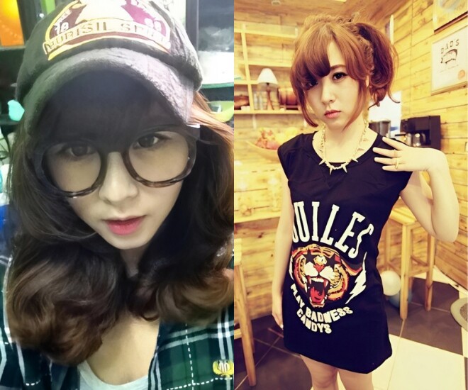 Nhan sắc như búp bê của Heo Mi Nhon khi còn là hot girl tuổi teen.