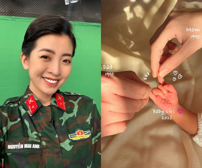 MC Mai Anh của kênh Truyền hình Quốc phòng Việt Nam, sinh con đầu lòng ở tuổi 31.