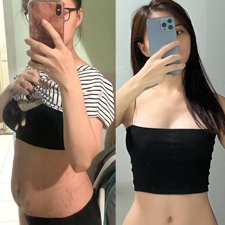 9X mang thai con đầu lòng khi 23 tuổi, tăng 26kg trong thai kỳ.