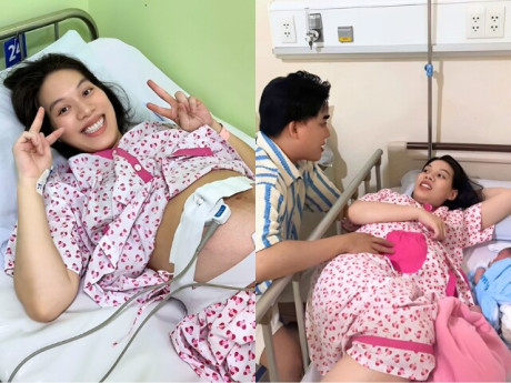 Vợ nam diễn viên Việt vừa sinh con thứ 5 ở tuổi 28: Bầu 5 bé trong 6 năm, nhan sắc trên bàn đẻ gây sốt