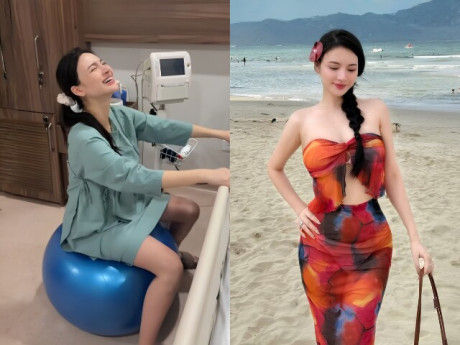 Mỹ nhân VTV đăng cảnh đi đẻ con đầu lòng: Kích sinh 18 tiếng em bé vẫn chưa chịu ra, đau “vật vã” vẫn xinh