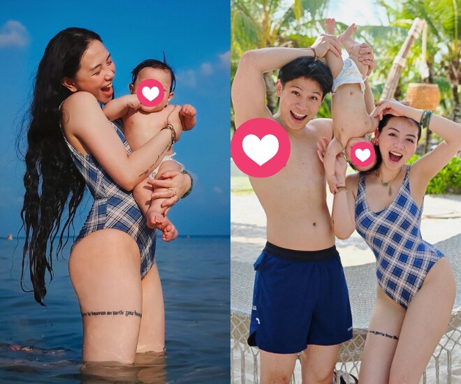 Gia đình nhỏ của em chồng ca nương Kiều Anh.
