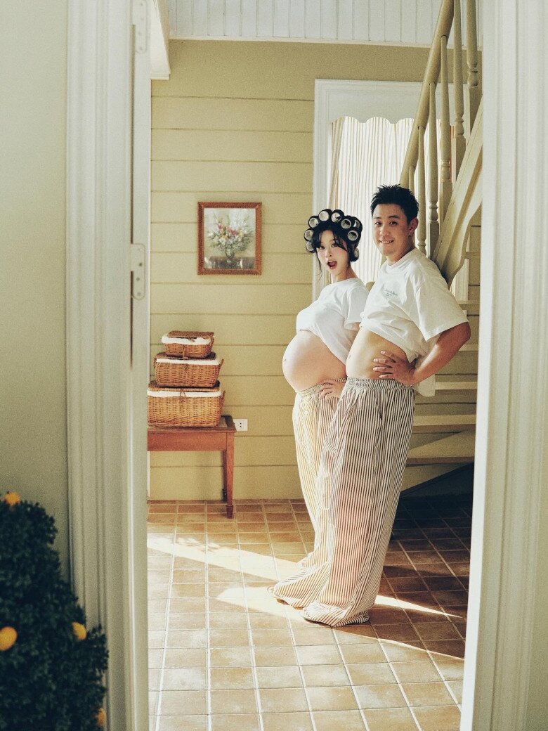 Trước đó, người đẹp từng tăng 17kg khi mang thai.