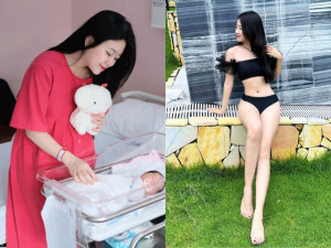 Mỹ nhân Phú Thọ 2K1 xinh như búp bê, đi đẻ vẫn trắng đẹp phát hờn, sinh xong khoe dáng bỉm sữa mơn mởn