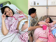 Bà bầu - Vợ nam diễn viên Việt vừa sinh con thứ 5 ở tuổi 28: Bầu 5 bé trong 6 năm, nhan sắc trên bàn đẻ gây sốt