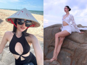 Bà bầu - Mỹ nhân Ninh Bình cao 1m75 đẹp như Hoa hậu bí mật mang bầu sinh quý tử, sau sinh khoe eo cực phẩm