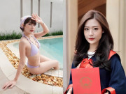 Bà bầu - Hot girl THPT quá xinh, sau được nam nhạc sĩ Việt lấy cảm hứng viết nhạc, sinh 2 con khoe dáng nõn nà đẹp mê