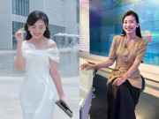 Bà bầu - Nữ MC Hà Nội có nụ cười toả nắng đẹp đốn tim, rời sóng truyền hình hạ sinh con đầu lòng với chồng 1m8